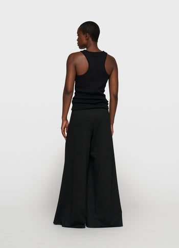 tank top pearls | black