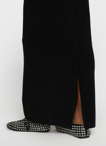 tube dress sparkle | black