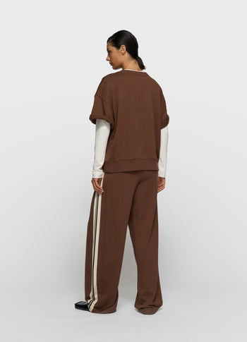 western jogger tape | dark truffle