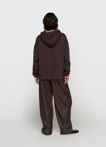 statement hoodie embro | deep wine