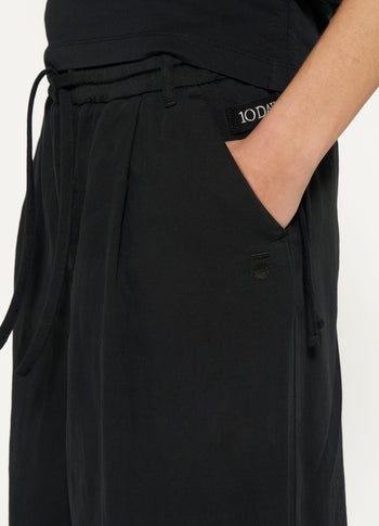 wide leg pants | black
