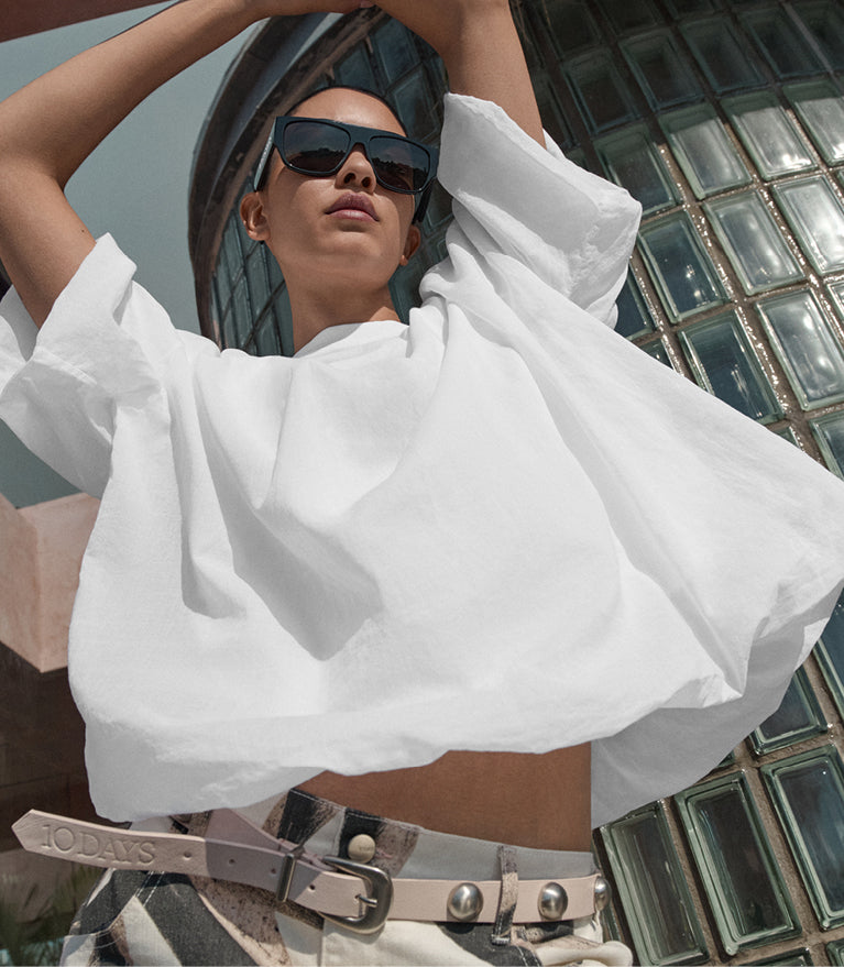 Ontdek de ballonblouse voor dames in wit