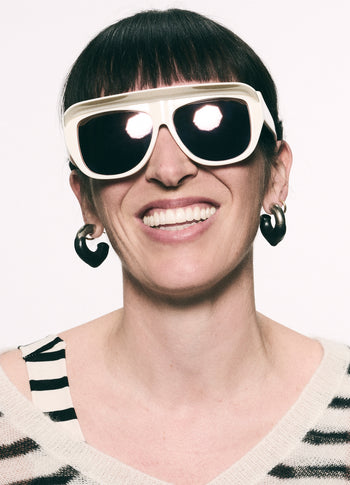 the statement sunglasses | ecru