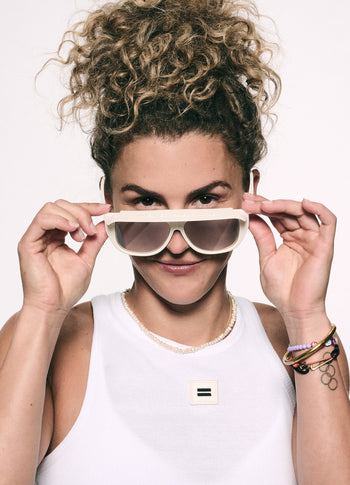 the statement sunglasses | ecru