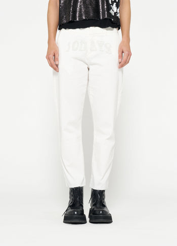 washed statement chino | ecru