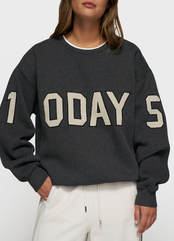 statement sweater logo patch | antra melee