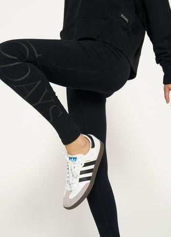 jersey yoga leggings | black