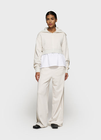 cropped zip cardigan fleece | cleansing kit