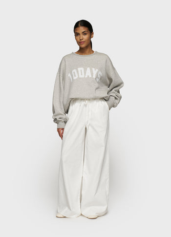 THE WIDE LEG PANTS | ecru