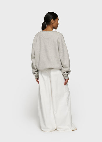 THE WIDE LEG PANTS | ecru
