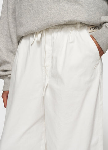 THE WIDE LEG PANTS | ecru