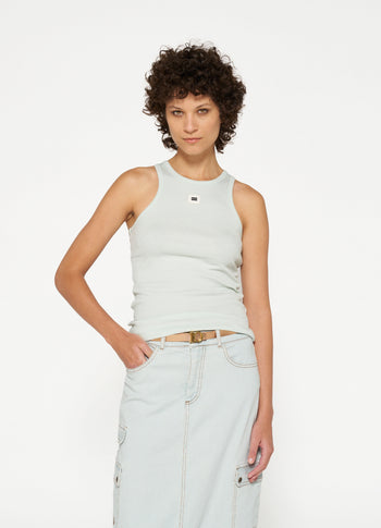 tank top rib | sea foam