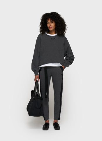 belted cropped jogger tape | antra melee