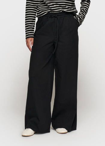 THE WIDE LEG PANTS | black