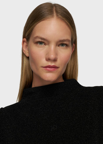 statement top sparkle | black