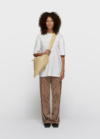 leather shoulder bag | pearl