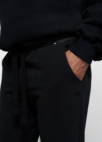 THE CROPPED JOGGER | black
