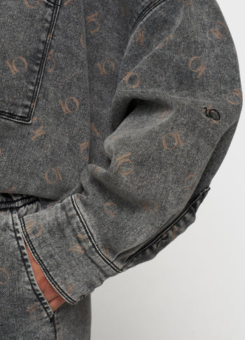 shirt jog denim | black