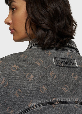 shirt jog denim | black