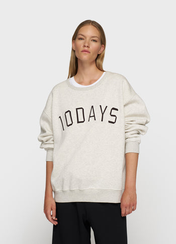 statement sweater | soft white melee