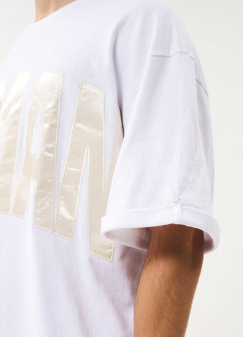 Human heavy jersey tee | white