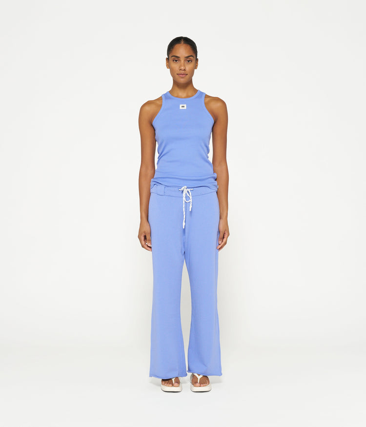flared jogger | blue bell