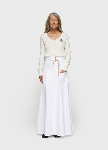 v-knit classic cashmere | ecru