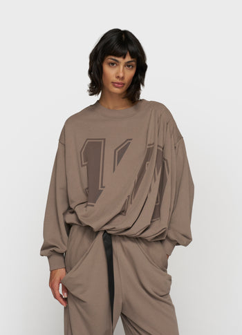 pleated sweater 10 | moonrock