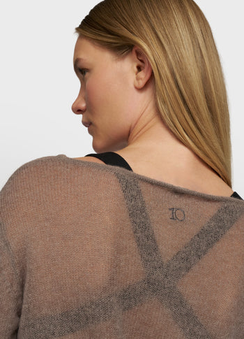 slim knit sweater | moonrock
