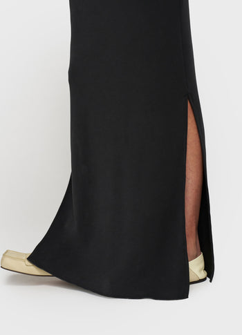 soft scuba tee dress | black