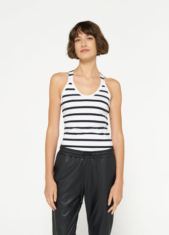 THE WRAPPER STRIPE | white/black