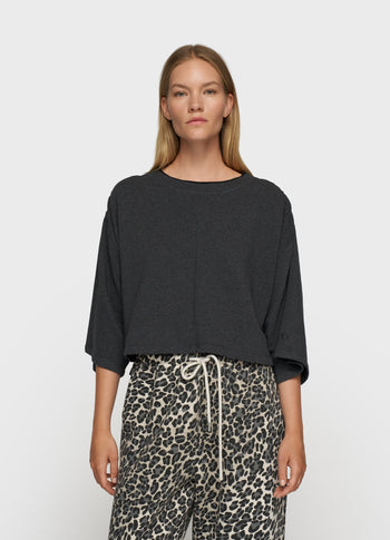 cropped gathering sweater | antra melee