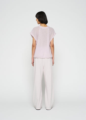 pants washed jersey | pale lilac