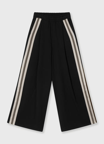 wide pants tape | black