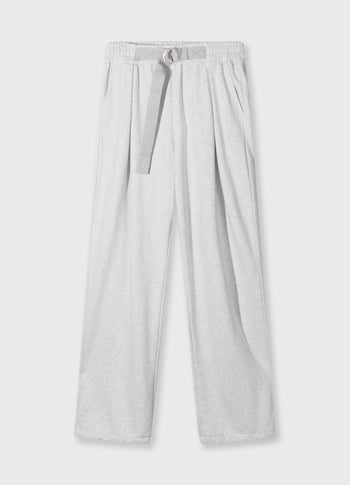 belt jogger | white grey melee