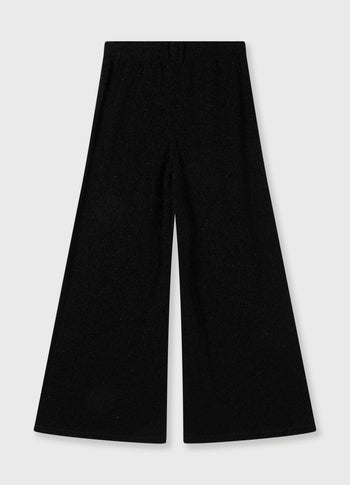 wide leg jogger sparkle | black