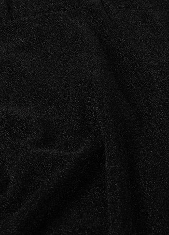 wide leg jogger sparkle | black