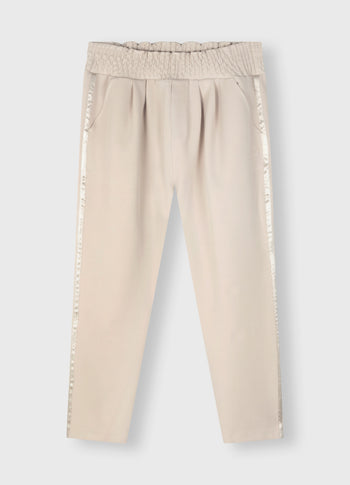 crepe pants | light safari