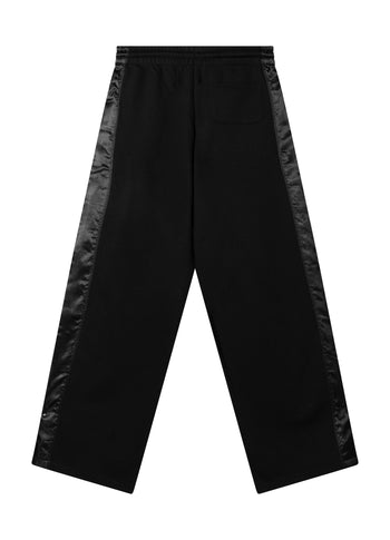 western jogger satin | black