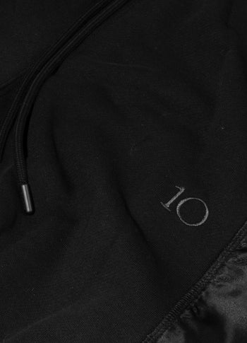 western jogger satin | black