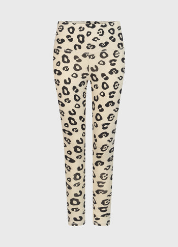 yoga leggings leopard | oyster