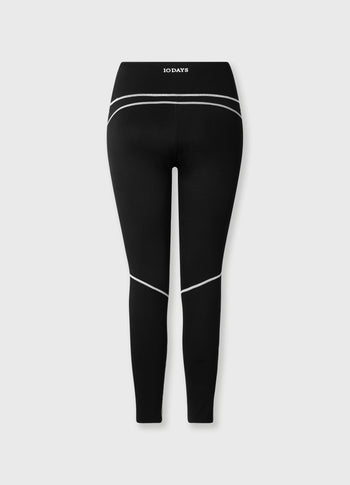 contrast leggings | black