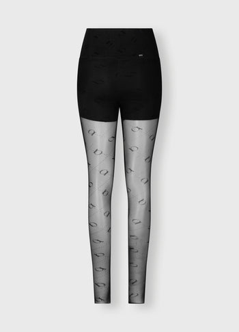 leggings monogram | black