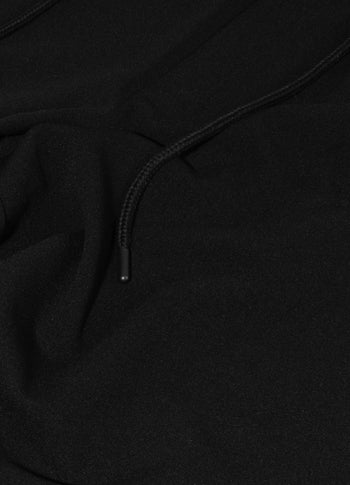 wide leg pants crepe | black