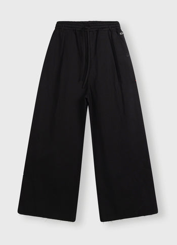 wide leg pants | black