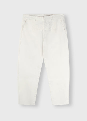 washed statement chino | ecru