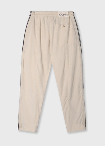 wide tapered pants tencel | light earth