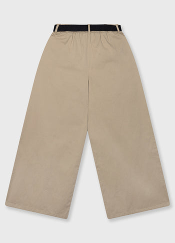 wide pants twill | earth