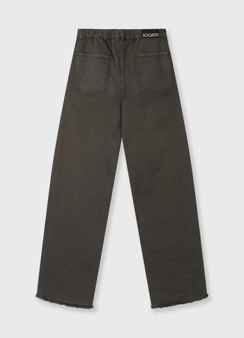jog twill pants | dark truffle
