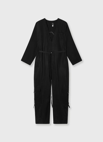 comfort jumpsuit tencel | black